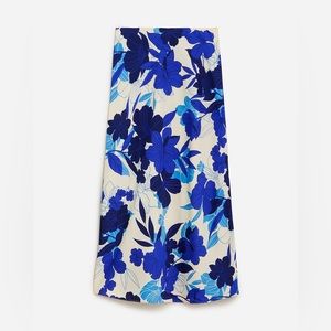 NWT J. CREW Gwyneth slip skirt in painted floral | size Large